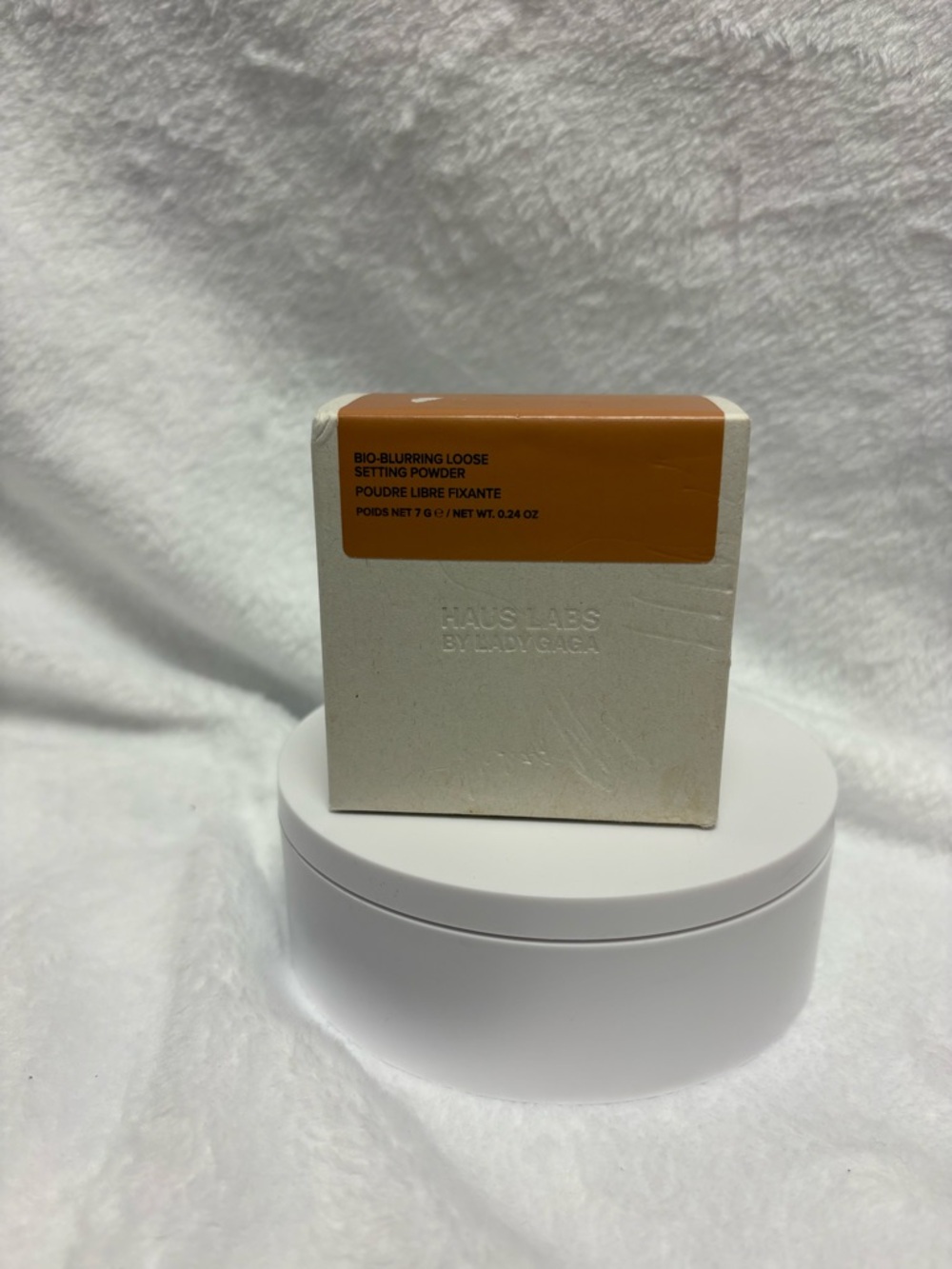 HAUS Labs Bio-Blurring Loose Setting Powder  DEEP HONEY .24oz/7g FULL SZ NIB